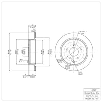 DFC 03-24 Infiniti FX37 Rear Brake Rotor