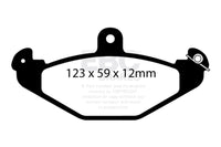 EBC Racing 2010+ Lotus Elise RP-1 Race Rear Brake Pads