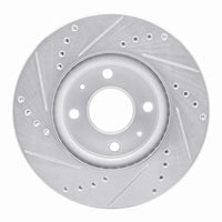 R1 Concepts R1 78-83 Dodge CHALLENGER Rear Right Drilled & Slotted Silver Brake Rotor