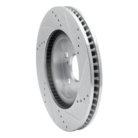 R1 Concepts R1 67-72 Cadillac COMMERCIAL CHASSIS Front Left Drilled & Slotted Silver Brake Rotor