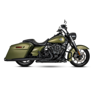 Vance and Hines Vance & Hines 17-23 Harley Touring Models Blackbird 450 Slip-Ons - Black Contrast Finish End Caps