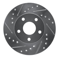 R1 Concepts R1 82-84 Buick SKYHAWK Front Left Drilled & Slotted Silver Brake Rotor