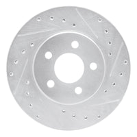 R1 Concepts R1 95-00 Chrysler CIRRUS Front Right Drilled & Slotted Silver Brake Rotor