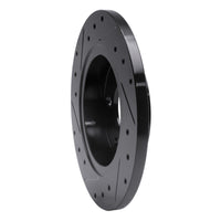 R1 Concepts R1 93-05 Ford Taurus (Excl SHO) Rear Right Drilled & Slotted Black Brake Rotor