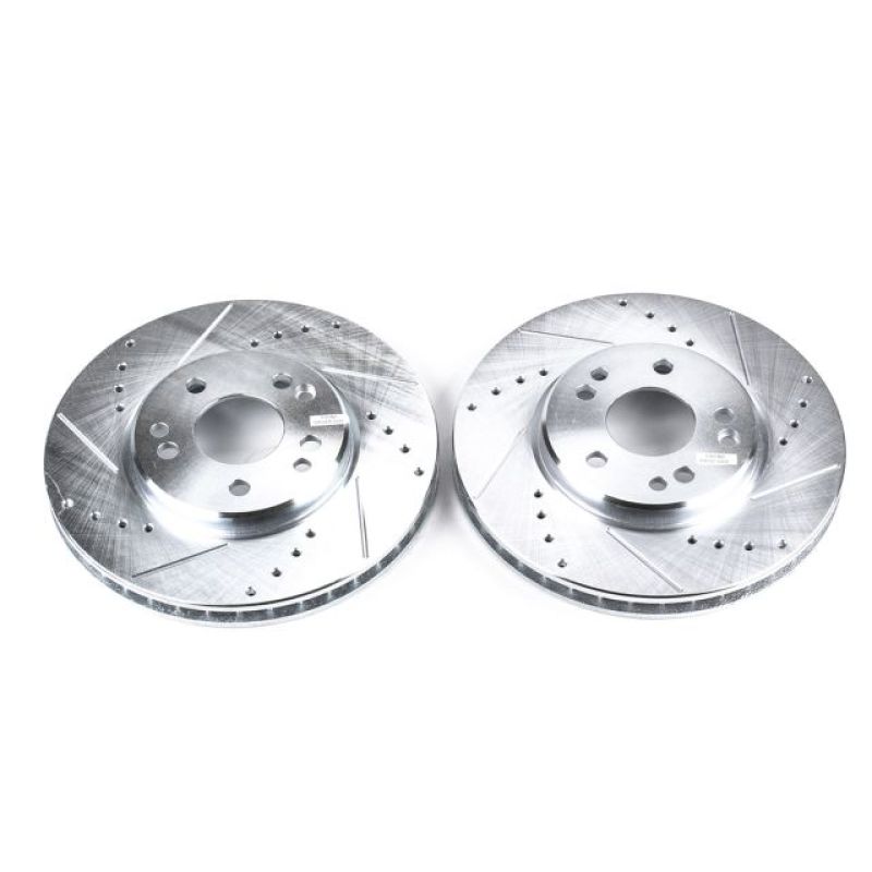 PowerStop Power Stop 90-93 Mercedes-Benz 300SL Front Evolution Drilled & Slotted Rotors - Pair