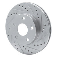 R1 Concepts R1 91-96 Toyota Previa Front Right Drilled & Slotted Silver Brake Rotor