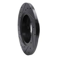 R1 Concepts R1 04-12 Chevrolet Malibu Rear Right Drilled & Slotted Black Brake Rotor
