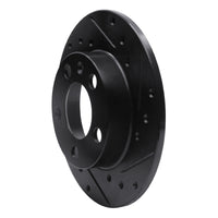 R1 Concepts R1 98-24 Audi A1 (Mexico) Rear Left Drilled & Slotted Black Brake Rotor