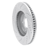 R1 Concepts R1 03-08 Cadillac SEVILLE Front Right Drilled & Slotted Silver Brake Rotor