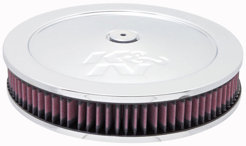 K&N Engineering K&N 5 1/8in Flange 11in OD 3 1/4in Height w/ Vent Custom Air Cleaner Assembly