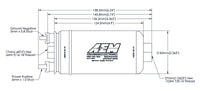 AEM 400LPH High Pressure Fuel Pump -6AN Female Out, -10AN Female In