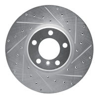 R1 Concepts R1 12-21 BMW 340I xDrive Front Right Drilled & Slotted Silver Brake Rotor
