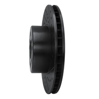 R1 Concepts R1 91-99 Mercedes-Benz S350 Front Right Drilled & Slotted Black Brake Rotor