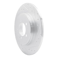 R1 Concepts R1 03-05 Lincoln AVIATOR Rear Right Drilled & Slotted Silver Brake Rotor