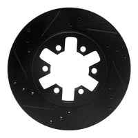R1 Concepts R1 85-12 Nissan NP300 (Mexico) Front Left Drilled & Slotted Black Brake Rotor