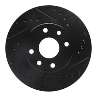 R1 Concepts R1 90-93 Asuna SUNFIRE Front Right Drilled & Slotted Black Brake Rotor