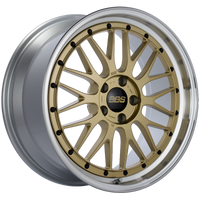 BBS LM 19x9 5x112 ET42 Gold Center Diamond Cut Lip Wheel -82mm PFS/Clip Required