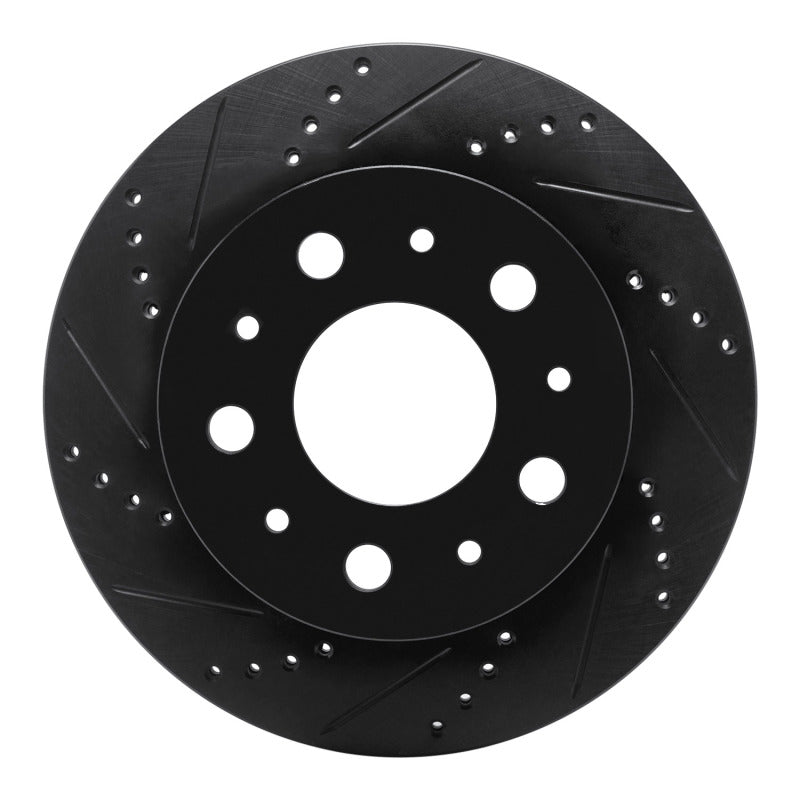 R1 Concepts R1 14-21 Ram Promaster 2500 Rear Left Drilled & Slotted Black Brake Rotor