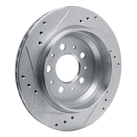 R1 Concepts R1 00-00 Volvo V70 Rear Right Drilled & Slotted Silver Brake Rotor