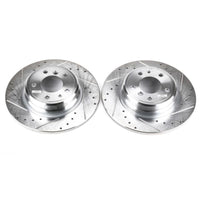PowerStop Power Stop 1995 BMW 740i Rear Evolution Drilled & Slotted Rotors - Pair
