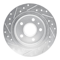 R1 Concepts R1 11-16 Buick Regal Rear Right Drilled & Slotted Silver Brake Rotor