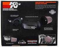 K&N Engineering K&N 17-18 Harley-Davidson Touring Models Performance Air Intake System Silver