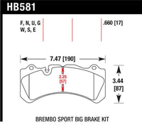 Hawk Performance Hawk Brembo Caliper Family J/N HPS 5.0 Brake Pads