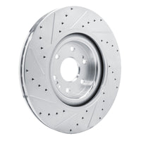 R1 Concepts R1 21-25 Cadillac Escalade Front Right Drilled & Slotted Silver Brake Rotor