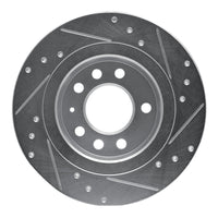 R1 Concepts R1 06-10 Pontiac SOLSTICE Rear Left Drilled & Slotted Silver Brake Rotor