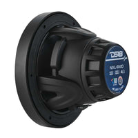 DS18 Hybrid Marine Speaker w/ Driver And RGB LEDs 6.5in 2-Way 250 Watts RMS 4 ohm Black w/ Covers