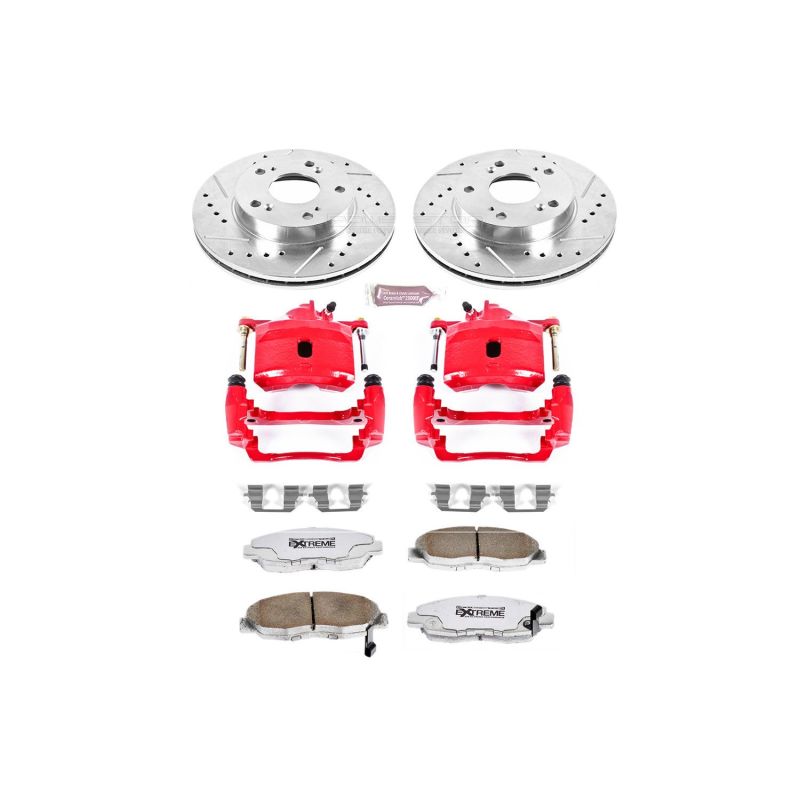 PowerStop Power Stop 06-11 Honda Civic Front Z26 Street Warrior Brake Kit w/Calipers