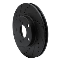 R1 Concepts R1 01-05 Toyota RAV4 Front Left Drilled & Slotted Black Brake Rotor