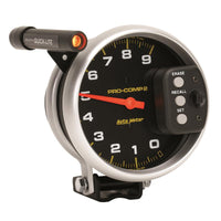 AutoMeter Gauge Tach 5in. 9K RPM Pedestal W/ Quick Lite & Peak Memory Pro-Comp