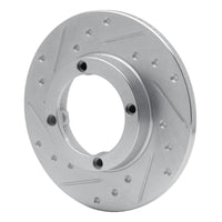 R1 Concepts R1 85-94 Chevrolet Sprint Front Left Drilled & Slotted Silver Brake Rotor