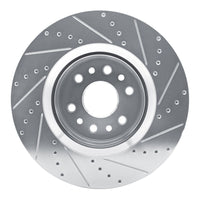 R1 Concepts R1 21-25 Jeep Grand Wagoneer L Front Left Drilled & Slotted Silver Brake Rotor