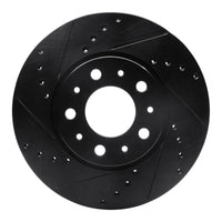 R1 Concepts R1 91-95 Volvo 780 Front Left Drilled & Slotted Black Brake Rotor
