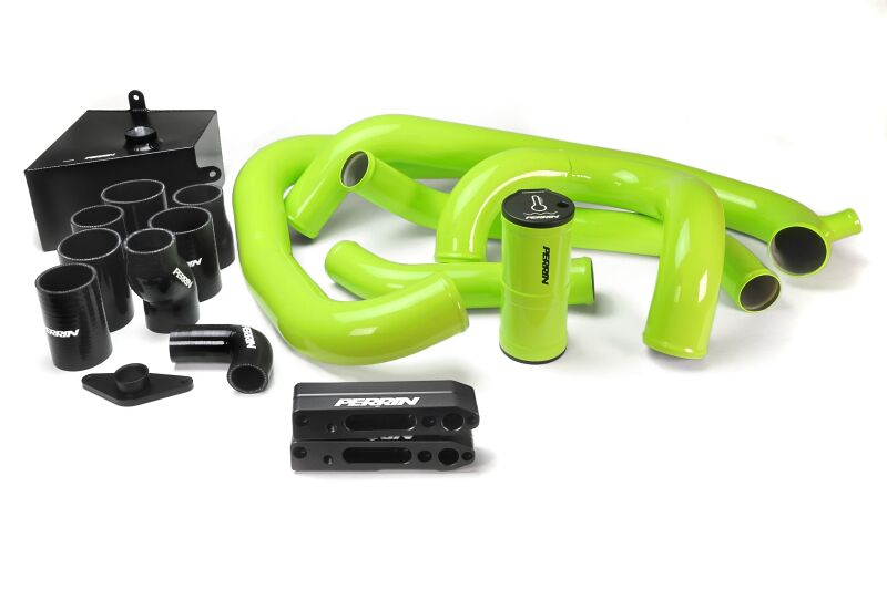 Perrin Performance PERRIN 15-21 Subaru STI Front Mount Intercooler Boost Tube Kit - Neon Yellow