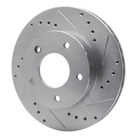 R1 Concepts R1 75-79 Ford Thunderbird Left Rear Drilled & Slotted Silver Brake Rotor