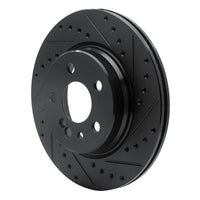 R1 Concepts R1 92-99 Mercedes-Benz 500SEL Rear Right Drilled & Slotted Black Brake Rotor
