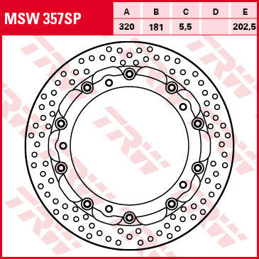 TRW MOTO MSW357SP Brake Disc