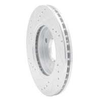 R1 Concepts R1 00-15 Ford Ecosport (Mexico) Front Right Drilled & Slotted Silver Brake Rotor