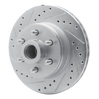 R1 Concepts R1 91-96 Dodge DAKOTA RWD Front Left Drilled & Slotted Silver Brake Rotor