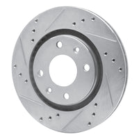 R1 Concepts R1 89-91 Peugeot 405 Front Left Drilled & Slotted Silver Brake Rotor