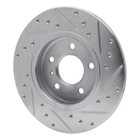R1 Concepts R1 05-05 Buick TERRAZA Rear Left Drilled & Slotted Silver Brake Rotor
