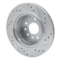 R1 Concepts R1 01-01 Cadillac CATERA Rear Left Drilled & Slotted Silver Brake Rotor