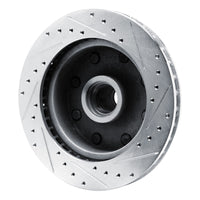 R1 Concepts R1 80-85 Ford F-250 2WD (Excl Super Duty) Front Left Drilled & Slotted Silver Brake Rotor