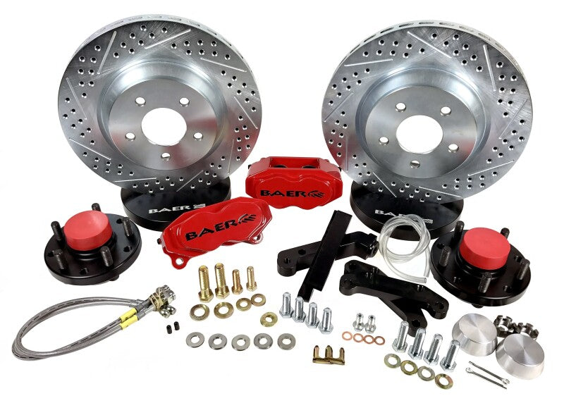 Baer Brakes 62-69 Ford Fairlane STD Studs 13in SS4 Front SDZ Brake Kit - Comp Yellow