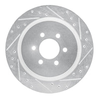 R1 Concepts R1 92-02 Dodge Viper Rear Right Drilled & Slotted Silver Brake Rotor