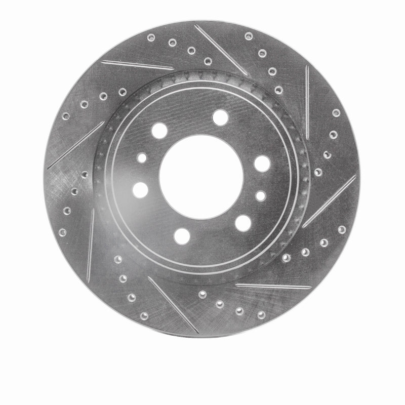 R1 Concepts R1 19-25 Cadillac Escalade Front Right Drilled & Slotted Silver Brake Rotor
