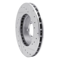 R1 Concepts R1 83-88 Chrysler E CLASS Front Left Drilled & Slotted Silver Brake Rotor